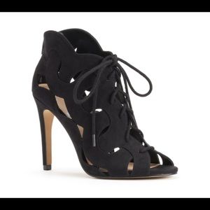 Elle Cutout Bootie Heels